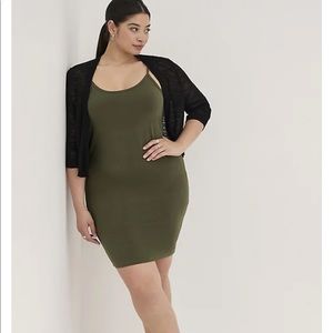 Torrid - Bodycon Foxy Olive Green Cami Dress